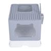 Enclosed Cat Litter Box Anti Splashing Easy to Clean Odor Control Large Top Entry Foldable Kitty Litter Tray with Lid
