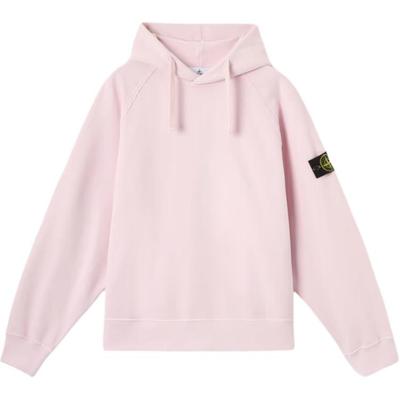 STONE ISLAND Langærmet Hættetrøje Løstsiddende Unisex sweatshirt Lyserød K2S156100023S0A20V0080