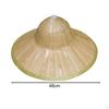 Bamboo Braided Hat Asian for Outdoor Farming Garden Summer