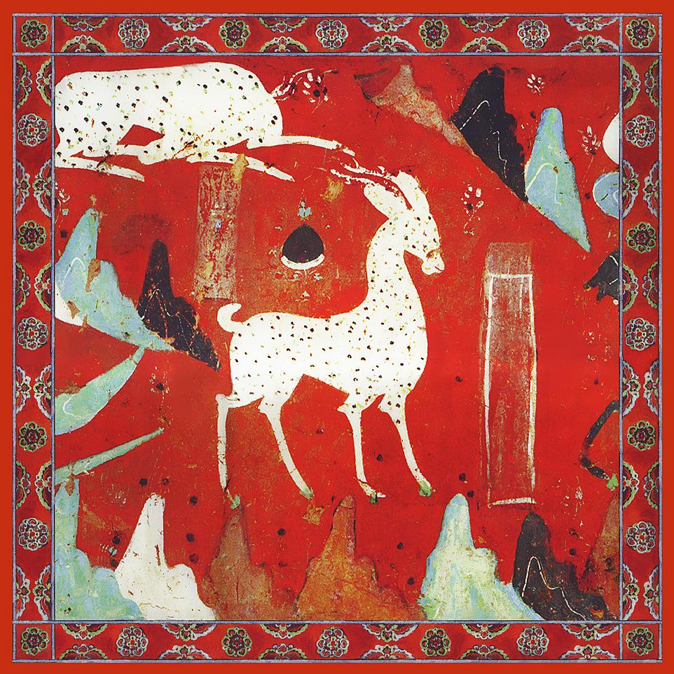 

53cm Luxury Nine Color Deer Square Scarf Brand Design Luxury Silk Women Scarf Bandana Headband Fashion Hijab Neckerchief