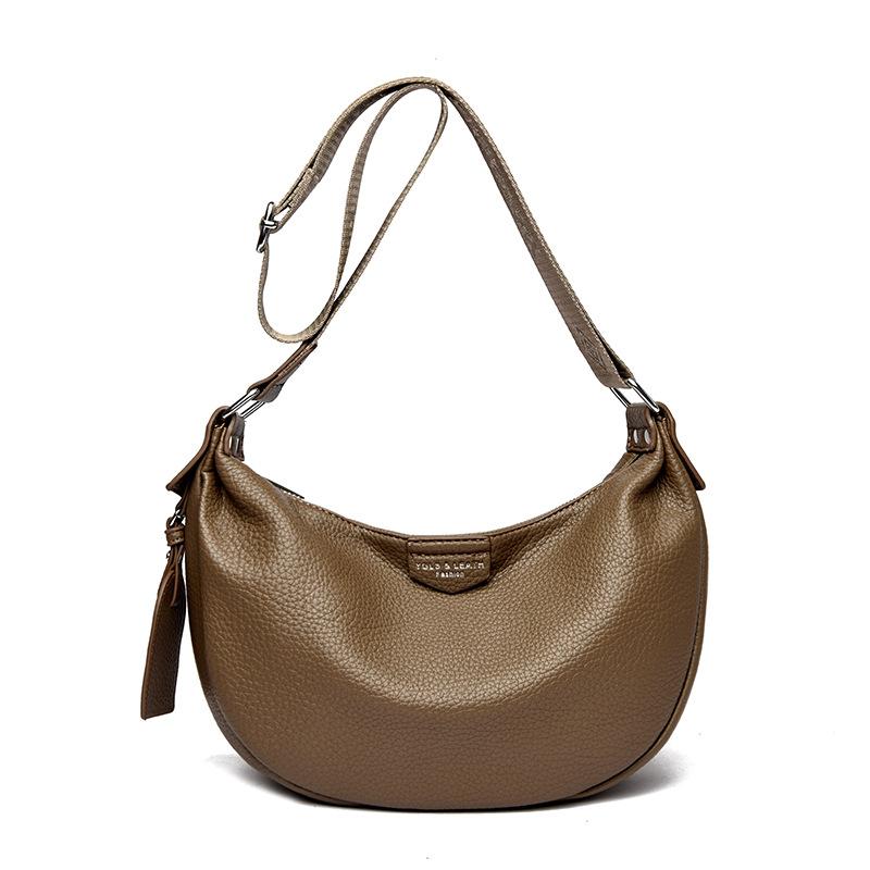 Women's Bag Shoulder Bag Crossbody Bag Feeling Dumpling Bag New Lychee Pattern Urban Simple Small Bag Versatile