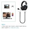 Cabo de Extensão Auxiliar 3,5mm Trançado de Nylon de Reposição para Fones de Ouvido para Jogos HyperX Cloud Mix para Alpha S Multicor