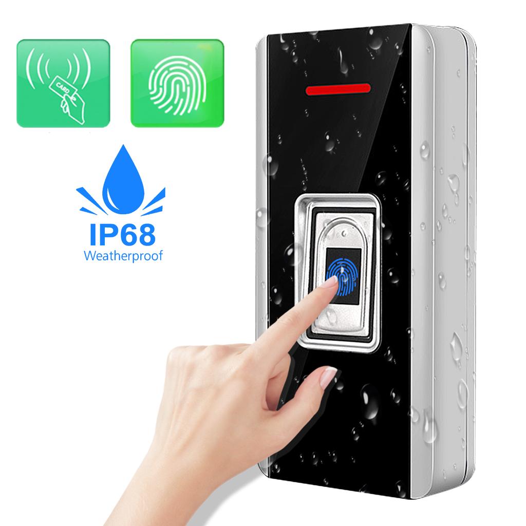 Access Control Machine Semiconductor Fingerprint IC Card 13.56MHz RFID IP68 IR Remote Control Wiegand26