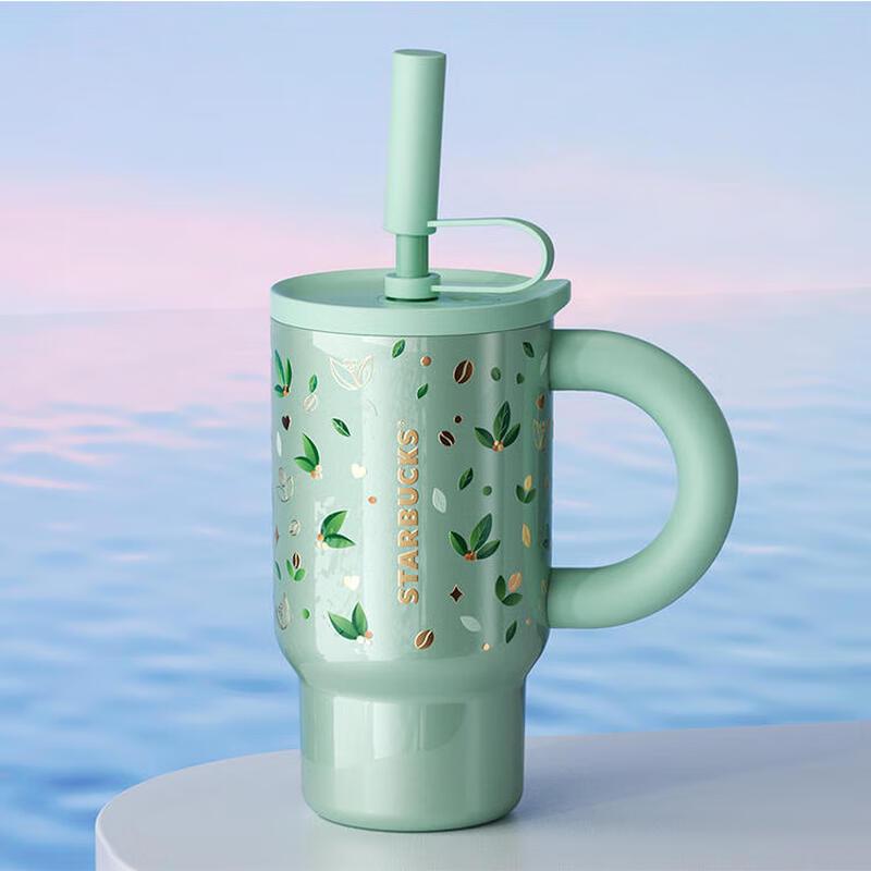 Термокружка Starbucks из нержавеющей стали с трубочкой 800ml