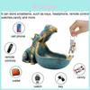 Resin Hippo Figurine Candy Dish Key Holder For Home Decor Gift
