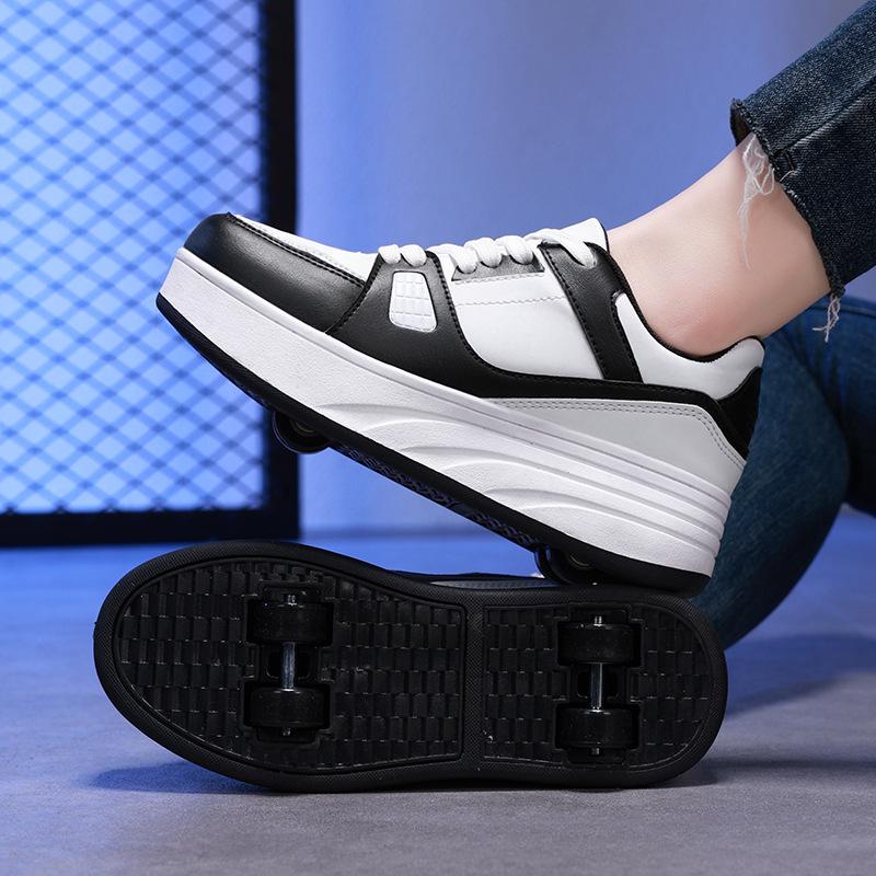 Rollschuhe Vierrädrige Kinder-Rollschuhe Herren- und Damen-Abnehmbare Ultraleicht-Version Schuhe mit Rollen