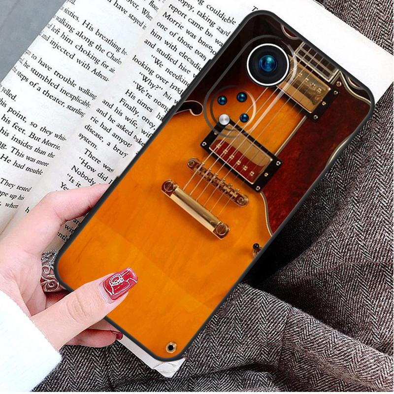 Guitar Violin Fiddle Music Case For Honor X9a X8a X7a X6a X6 X7 X8 X9 X8b X9b 50 70 90 Magic 5 Lite Magic 6 Pro Cover