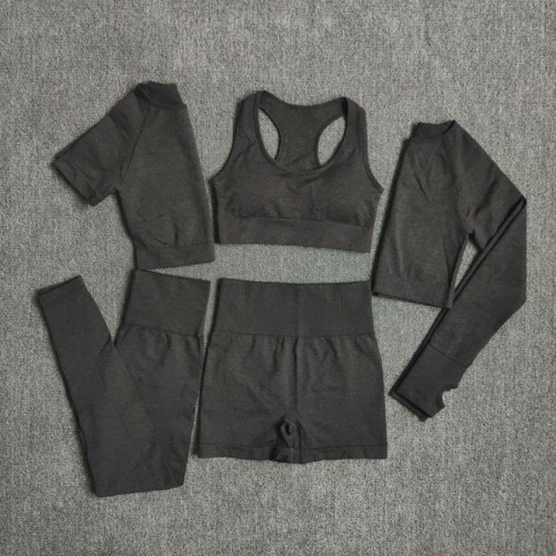 Seamless Women's Yoga Set: 2/3/5PCS Workout Sportswear