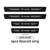 For Hyundai Carbon Fiber Car Threshold Strip Anti Wear Door Sill Protection Cover Ioniq Sonata Elantra Solaris Creta Accent E6