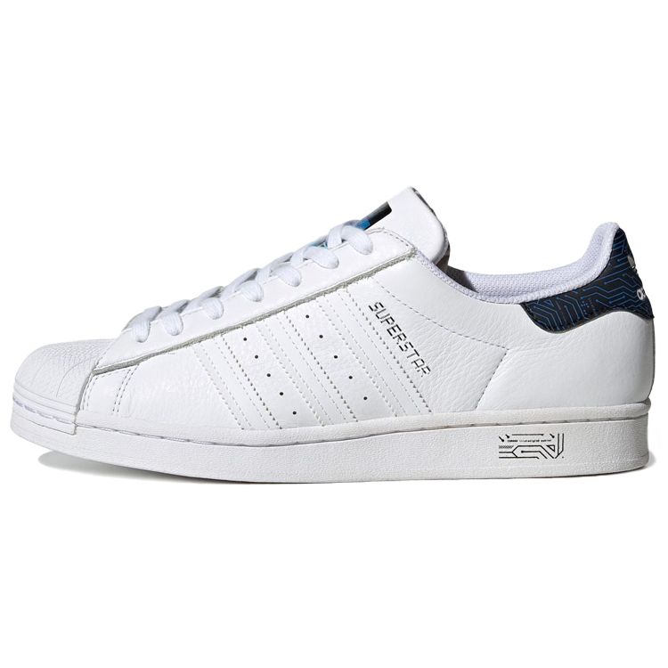 Adidas Originals Superstar Comfortable Daily Low-Top Sneakers Unisex Sneakers Deep-Blue White FY1317