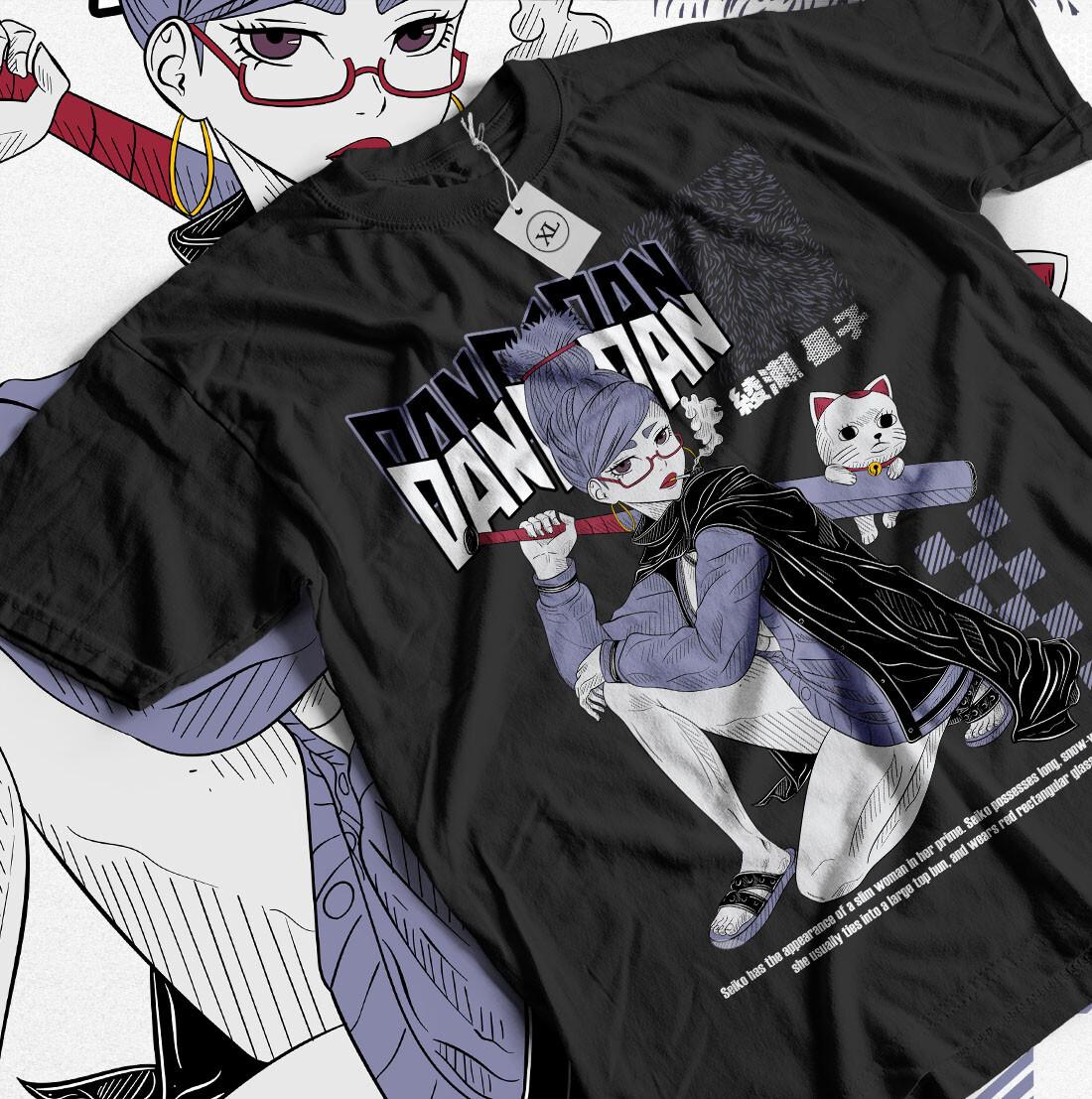Seiko Ayase Dandadan T-shirt Anime Cosplay Momo Okarun Exclusive Shirt All Size S