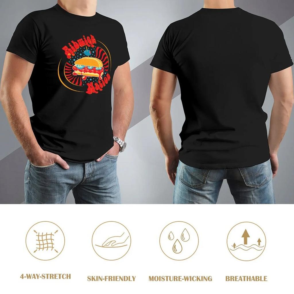 Ribwich Nation T-Shirt Graphics Customs Design Your Own Customs Mens Plain T Shirts