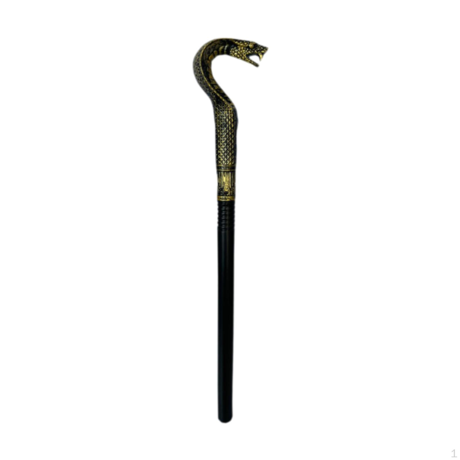 

Хэллоуин Змеиный Посох Змеиная Голова Ходьба Карнавал Косплей 81cm Gold