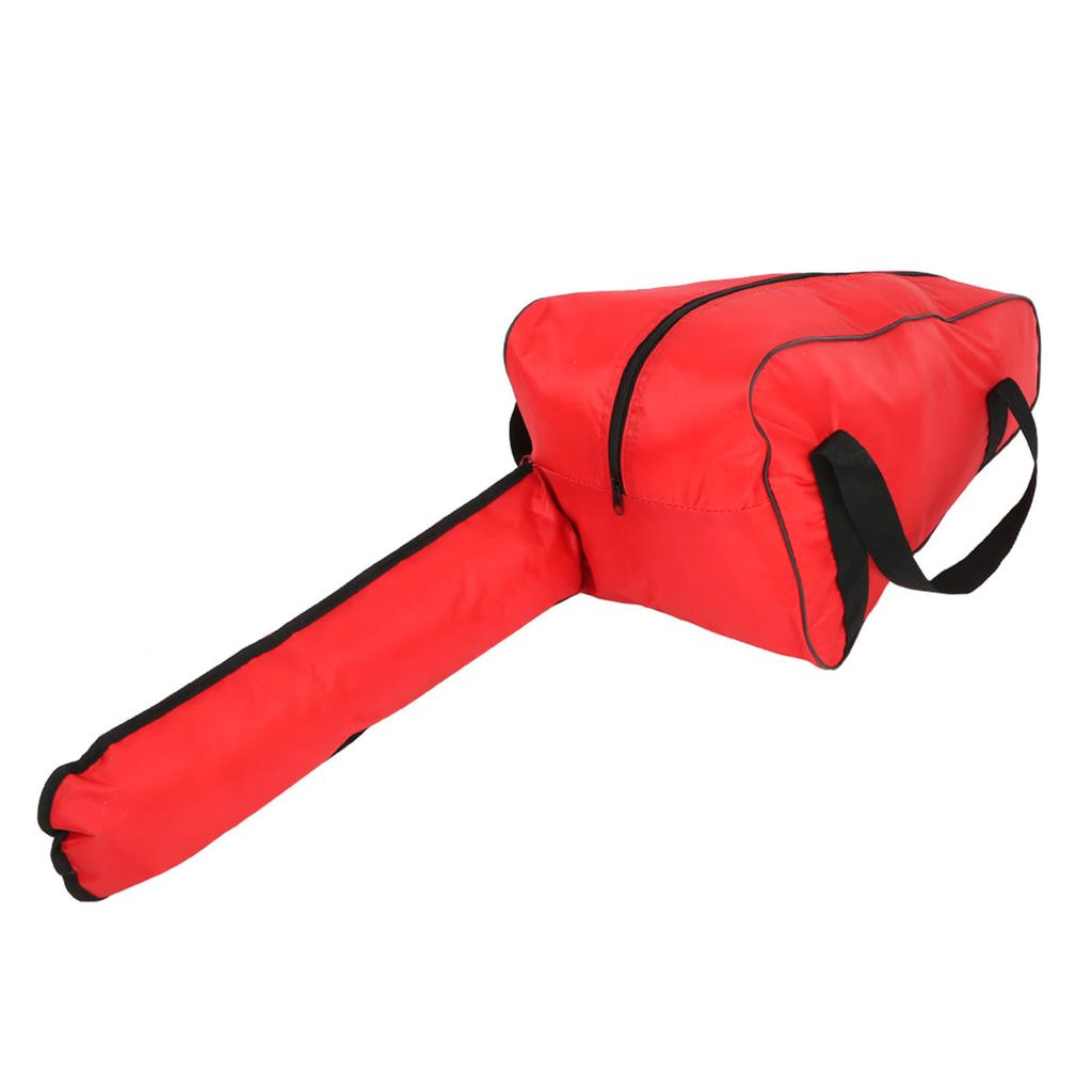 Chainsaw Carrying Bag Hvy Duty Waterproof Oxford Cloth Portable Bag for Lumberjack (Red)