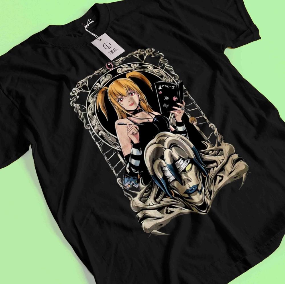 Death Note Shirt Misa T-Shirt L Kira Tshirt Ryuk Rem Tee Anime Horror Near Naomi