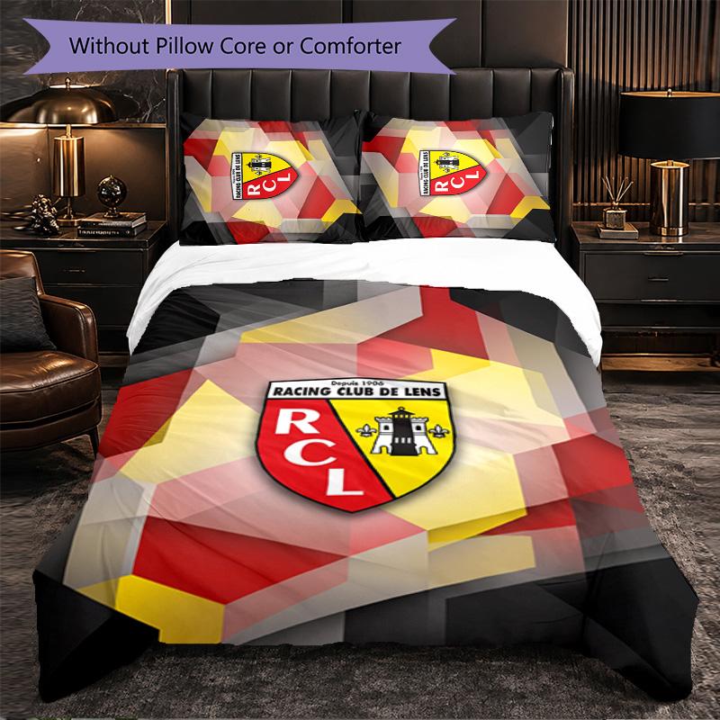 Lens FC Themed Bedding 3Pcs Duvet Cover Set Decorative Bed Linen For Teen Room Home Decoration