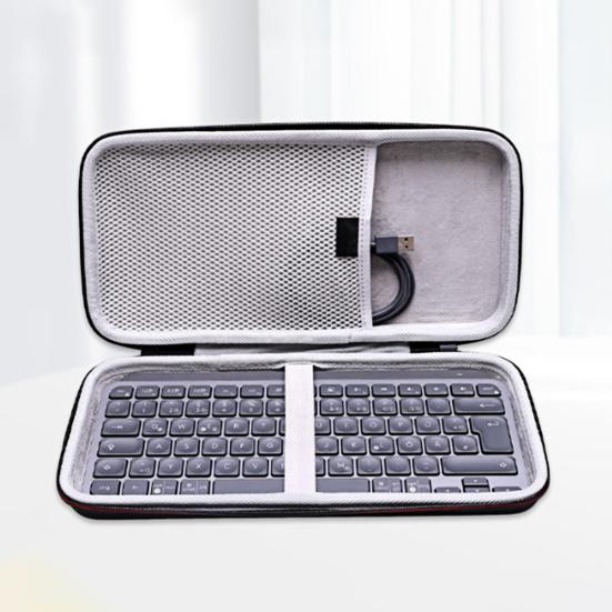 Oppbevaringsveske for tastatur for Logitech K380 Støtsikker Støvtett Vannavstøtende EVA-veske Trådløs