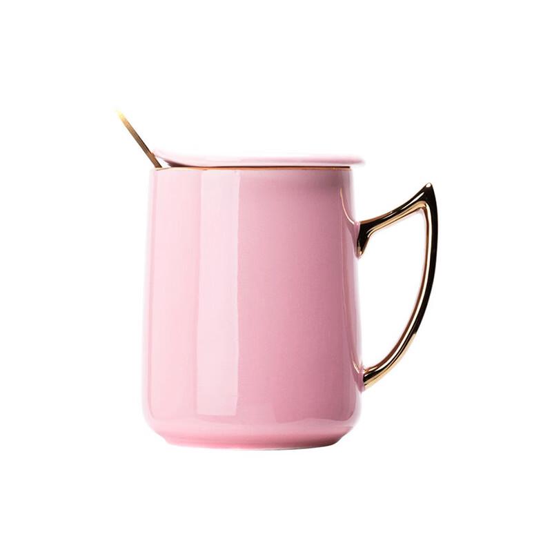 Duoli Ceramic Mug with Lid and Spoon