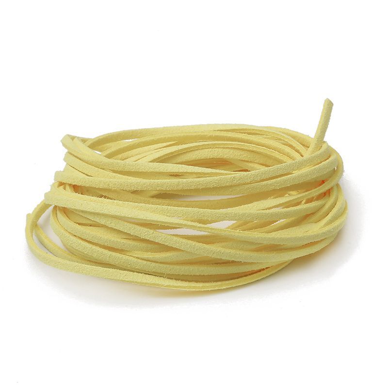 4 Meters Long 3mm Wide Korean Fleece Rope Deerskin Strap Suede Gift Box Decorative Ribbon Imitation Leather Rope DIY Jewelry