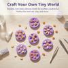 Mini Food Grade Silicone Mold Hamburger Cheese Bread Fries Shaped Diy Dropped Silicone Mold Handmade Decorating Jewelry Tool