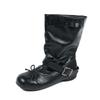 Stacked Short Boots Women's Spring and Autumn New Fashion Boots Pleated Cowboy Boots Flat Bottom Belt Buckle Retro Bow Boots