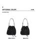 Handmade Textured Pinwheel Knot Crossbody Bucket Bag for Women