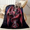 Gothic Style Blanket Soft & Cozy Great for Bedding Picnics Livingroom Four Seasons Multipurpose Digital Print Birthday Christmas Gift Blanket