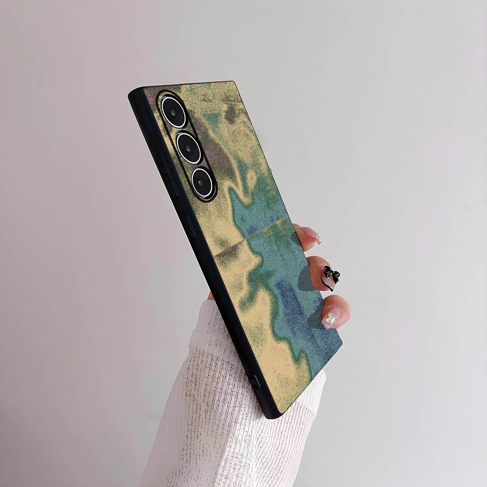 Fashion Abstract Phone Case For Samsung Galaxy S25 S24 S22 S23 Ultra S21 S20 Plus 5G Frosted Non-Slip Full Cover Soft Case