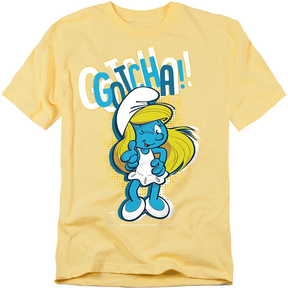The Smurfs Unisex Adult Gotcha! Smurfette T-Shirt
