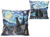 Carmani, Cushion with Filling/zipper 50x50cm - Inspired by the Painting of VAN Gogh