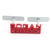 1Pc 3D Metal Bogan Edition Logo Car Front Grille Badge Side Fender Rear Trunk Emblem Sticker Decal