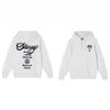 American Style Basic Hooded Sweatshirt Black 8 Print Loose Fit Men Women Casual Outerwear