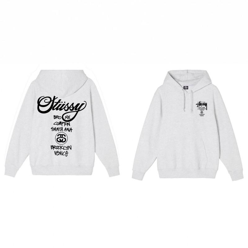 American Style Basic Hooded Sweatshirt Black 8 Print Loose Fit Men Women Casual Outerwear