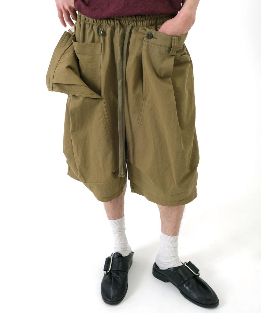 New Chief Chic D.P. Combine Layered Bermuda Pants (Khaki)