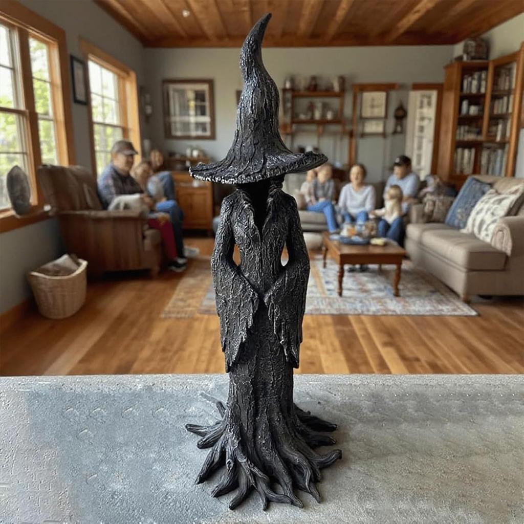20/30CM Witch Statue Retro Gothic Magician Home Decoration Ghost Resin Figurine Ornament Halloween DecoratiWitch Decoron Supplies
