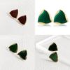 Stylish Geometric Alloy Earrings Modern Versatile Triangular Studs For Women