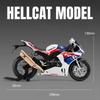 1:9 Honda CBR1000 Kawasaki ZX-10R Motorcycle Model Toy Alloy Diecast Wheel Steering Shock Absorption Models for Boys Gifts