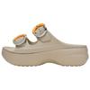 Sandálias Rasteirinhas Casuais Simples Femininas Bege 213246-2NM