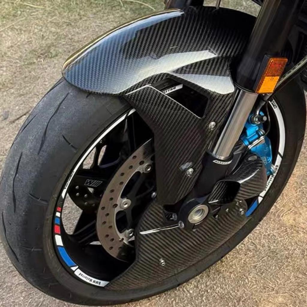 For BMW S1000R S1000RR M1000R M1000RR HP4 S1000XR M1000XR Carbon Fiber Motorcycle Front Brake Air Duct Caliper Radiator Cover