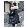 Glossy Down Cotton Jacket Women's Winter Waist Is Thin and Warm Mid-length Jacket