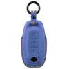 Car Key Case Cover Holder Key Buckle Alcantara For 2022-2023 Nissan X-trail T33 Qashqai J12 Teana Altima Ariya Keychain