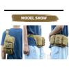 Men's Tactical Waist Bag with System, Hands-Free Outdoor Pack for Camping Hiking Hunting, Durable Nylon Survival Gear