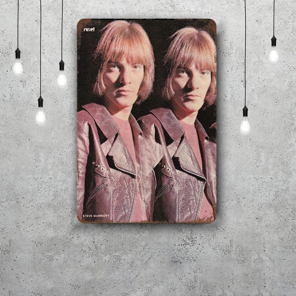 Steve Marriott Retro Vintage Tin Sign Poster Decorative Plaque Metal Plate Wall Decor