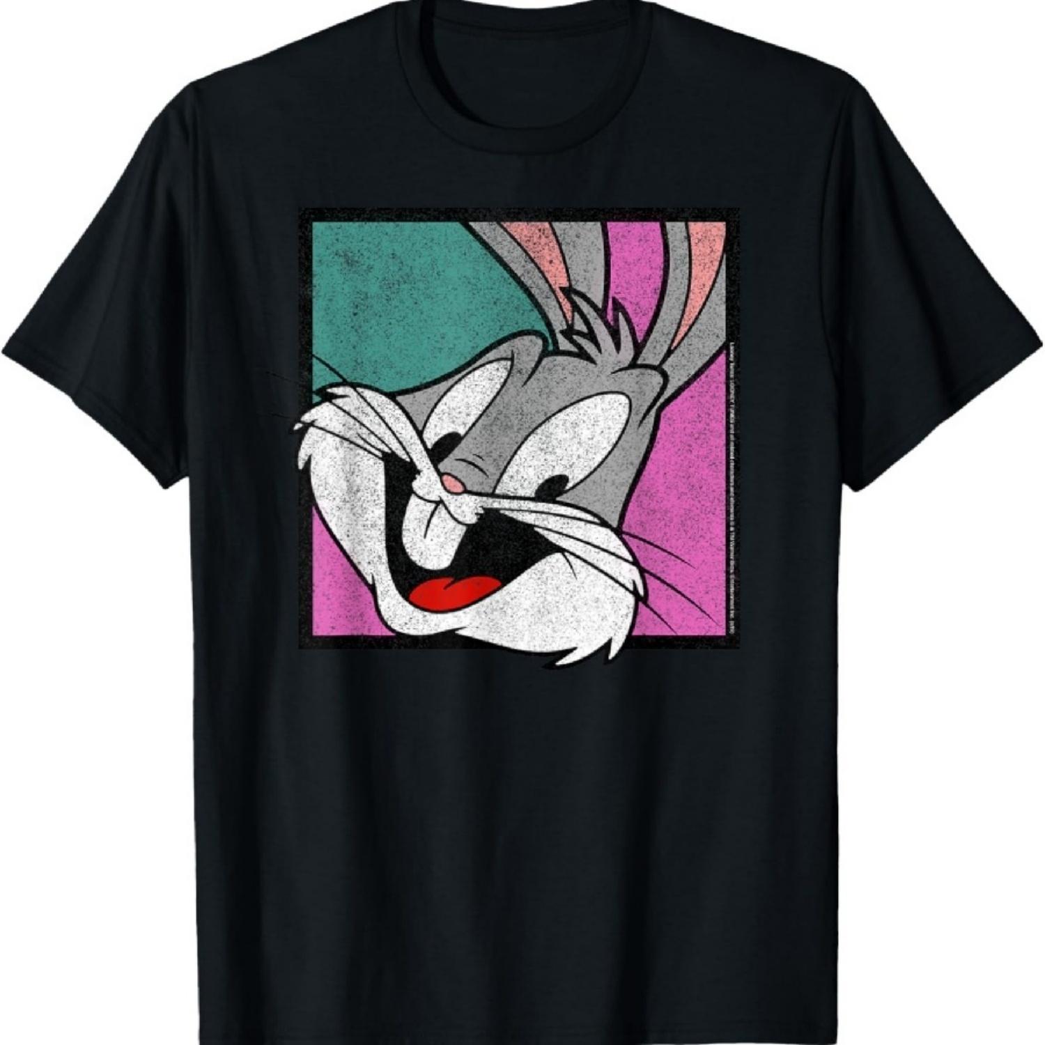 Футболка Looney Tunes с большим лицом Багза Банни XXXXXL разноцветный
