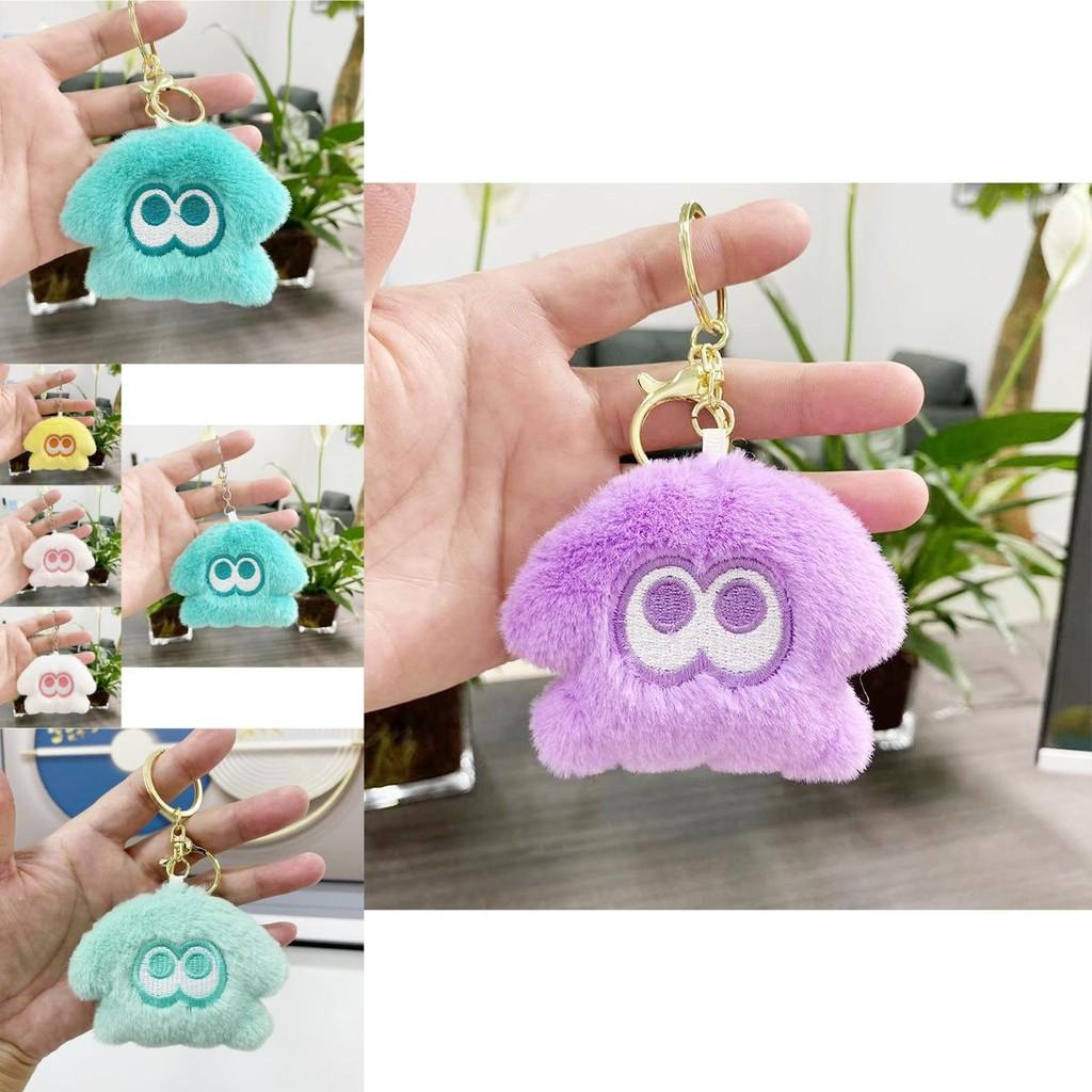 Charming Squid Plush Keychain Soft Toy Colorful Bag Pendant Ideal For Collectors