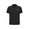 Li Ning Table Tennis Series Printed Casual Versatile Comfortable Short Sleeve Polo Shirt Unisex Polo Shirts Black APLV545-1
