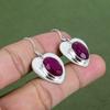 Faceted Kashmir Ruby Earring 925 Sterling Silver Earring Handmade Gemstone Earrings Silver Jewelry Latest Design Earring Anniversary Gifts