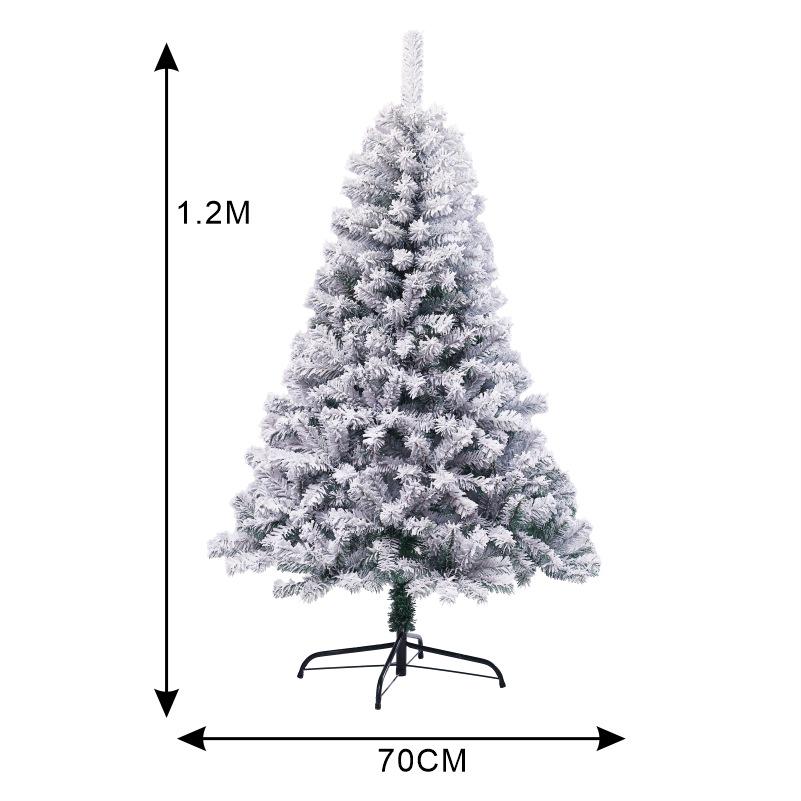 Eco-Friendly Snow-Flocked Dense Christmas Simulation Tree