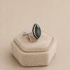 Blue Fire Labradorite Marquise Ring 6x12mm, 925 Sterling Silver Statement Ring, Flashy Gemstone Jewelry
