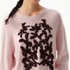 Broadcast Women's 100% Wool Embroidered Round Neck Sweater